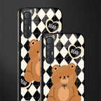 bear uniform pattern glass case for oppo reno 3 pro image-2