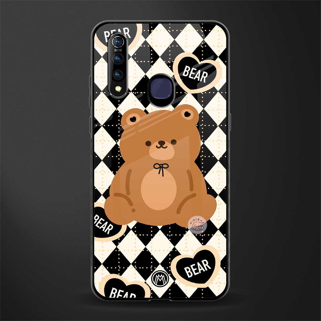 bear uniform pattern glass case for vivo z1 pro image