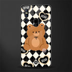 bear uniform pattern glass case for vivo v15 image