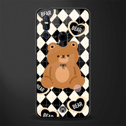 bear uniform pattern glass case for vivo v15 image