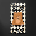 bear uniform pattern glass case for vivo v15 pro image