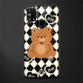 bear uniform pattern glass case for samsung galaxy f41 image