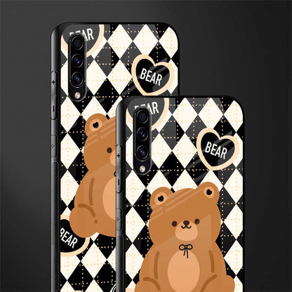 bear uniform pattern glass case for samsung galaxy a50s image-2