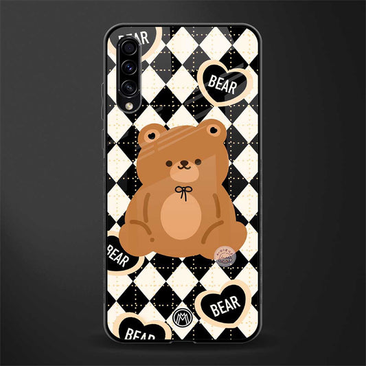 bear uniform pattern glass case for samsung galaxy a50 image