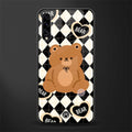 bear uniform pattern glass case for samsung galaxy a30s image