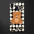 bear uniform pattern glass case for samsung galaxy m10s image