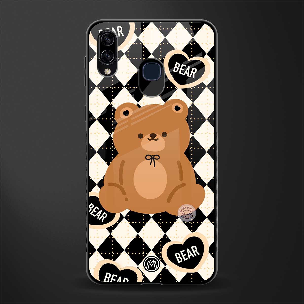 bear uniform pattern glass case for samsung galaxy a30 image
