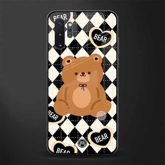 bear uniform pattern glass case for samsung galaxy note 10 plus image