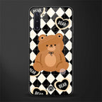 bear uniform pattern glass case for samsung galaxy note 10 image