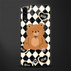 bear uniform pattern glass case for samsung galaxy a70s image