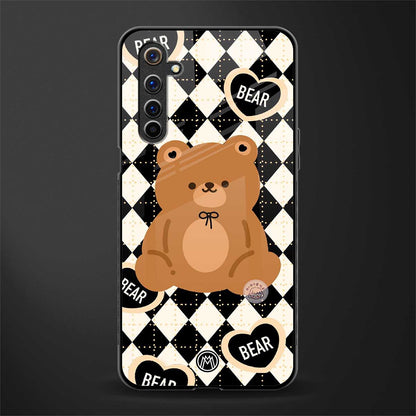 bear uniform pattern glass case for realme 6 image