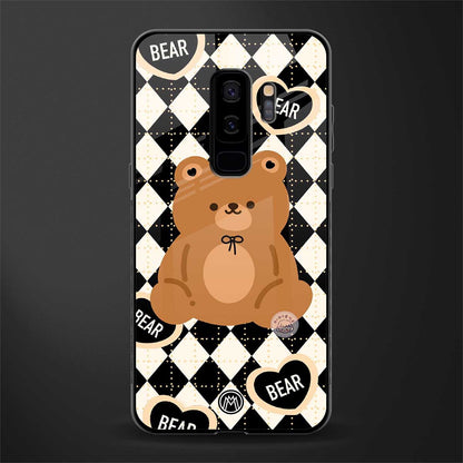 bear uniform pattern glass case for samsung galaxy s9 plus image