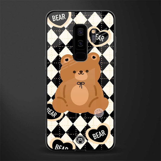 bear uniform pattern glass case for samsung galaxy s9 plus image