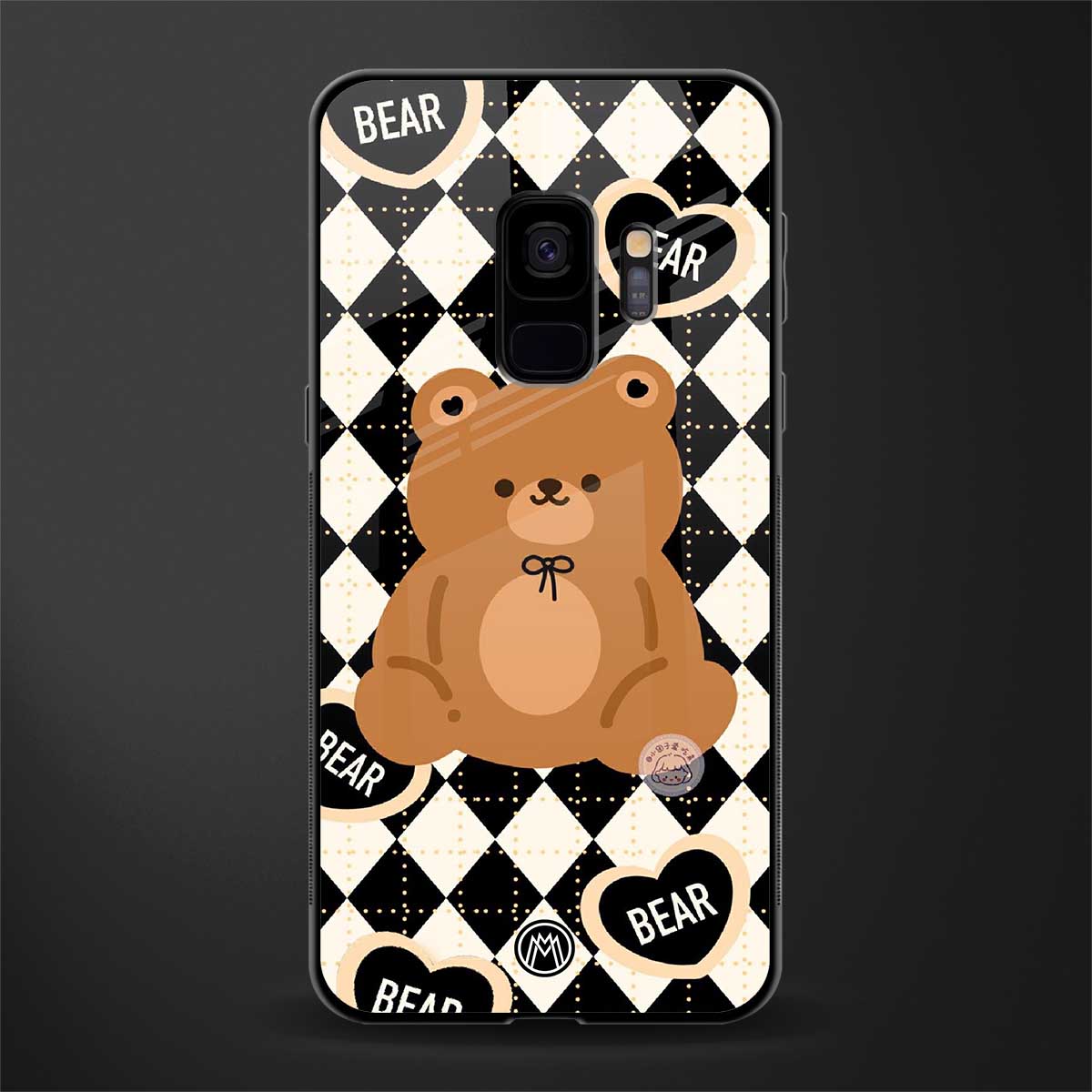 bear uniform pattern glass case for samsung galaxy s9 image
