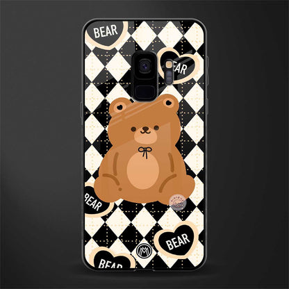 bear uniform pattern glass case for samsung galaxy s9 image