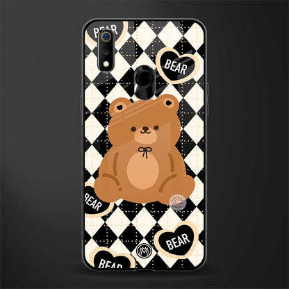 bear uniform pattern glass case for realme 3 pro image