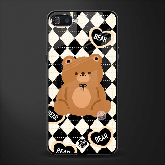 bear uniform pattern glass case for realme c2 image