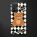 bear uniform pattern glass case for mi 11t pro 5g image