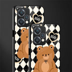 bear uniform pattern back phone cover | glass case for realme 9 pro 5g