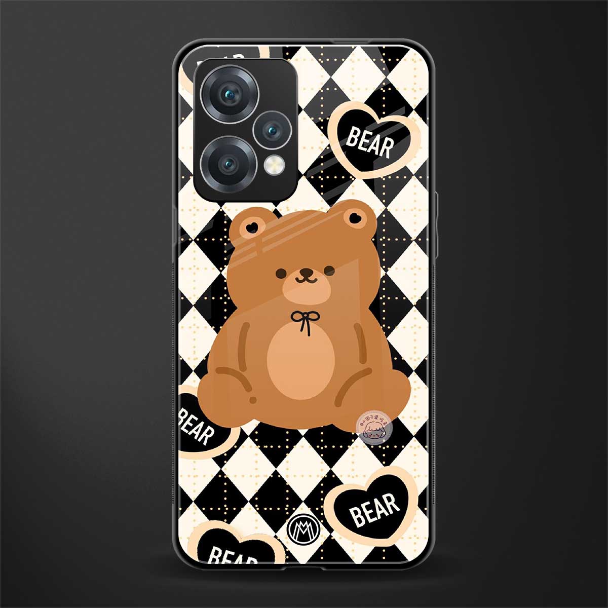 bear uniform pattern back phone cover | glass case for realme 9 pro 5g