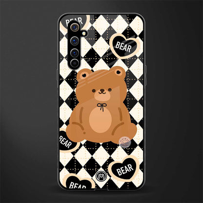 bear uniform pattern glass case for realme x50 pro image