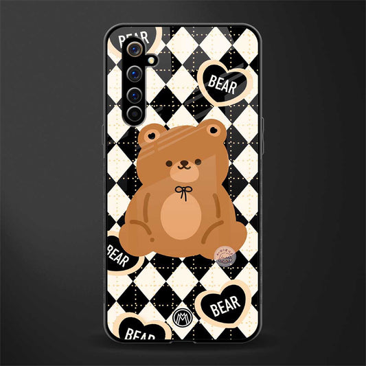 bear uniform pattern glass case for realme x50 pro image