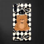 bear uniform pattern glass case for samsung galaxy a20s image