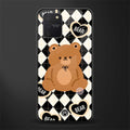 bear uniform pattern glass case for samsung galaxy s10 lite image