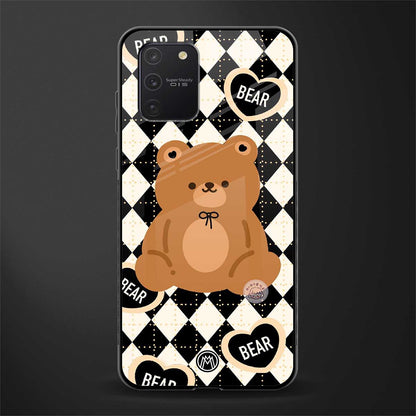 bear uniform pattern glass case for samsung galaxy s10 lite image