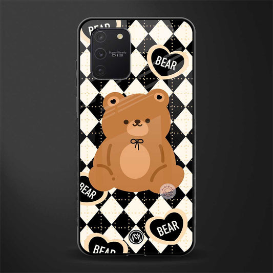 bear uniform pattern glass case for samsung galaxy a91 image
