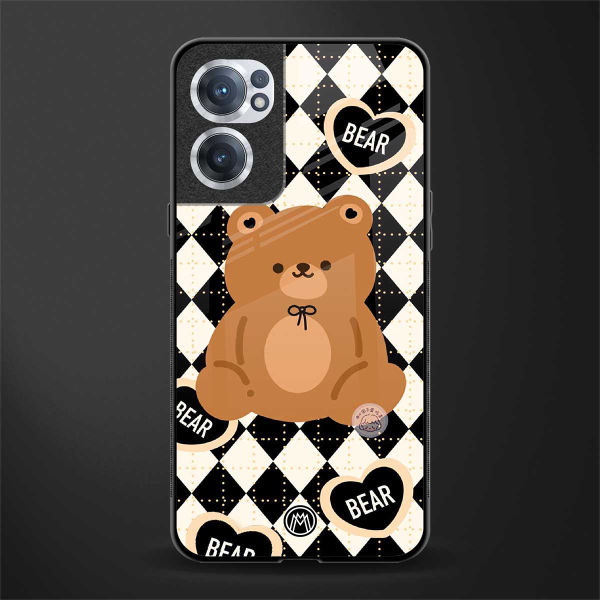 bear uniform pattern glass case for oneplus nord ce 2 5g image