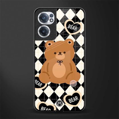 bear uniform pattern glass case for oneplus nord ce 2 5g image
