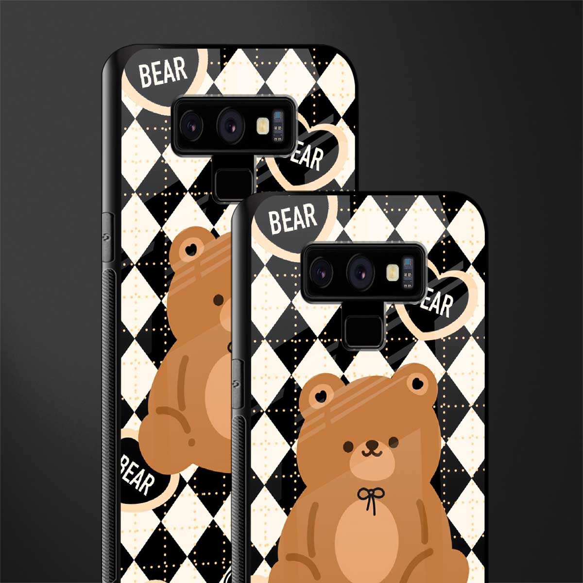 bear uniform pattern glass case for samsung galaxy note 9 image-2