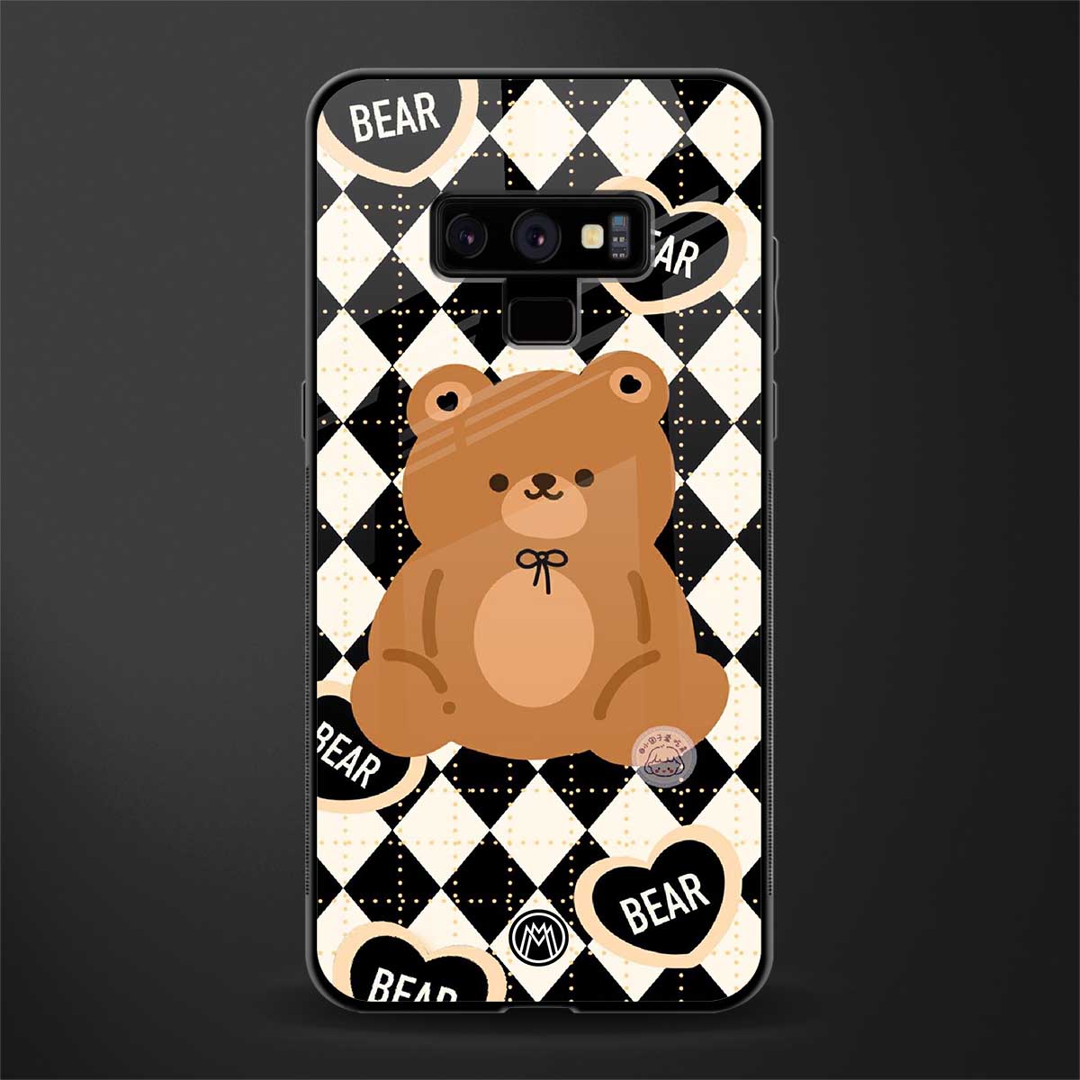 bear uniform pattern glass case for samsung galaxy note 9 image