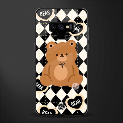 bear uniform pattern glass case for samsung galaxy note 9 image