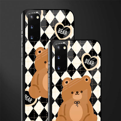 bear uniform pattern glass case for samsung galaxy s20 image-2