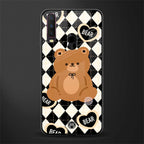 bear uniform pattern glass case for vivo y15 image