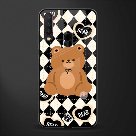 bear uniform pattern glass case for vivo y15 image