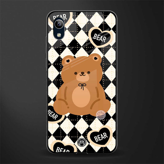 bear uniform pattern glass case for vivo y90 image