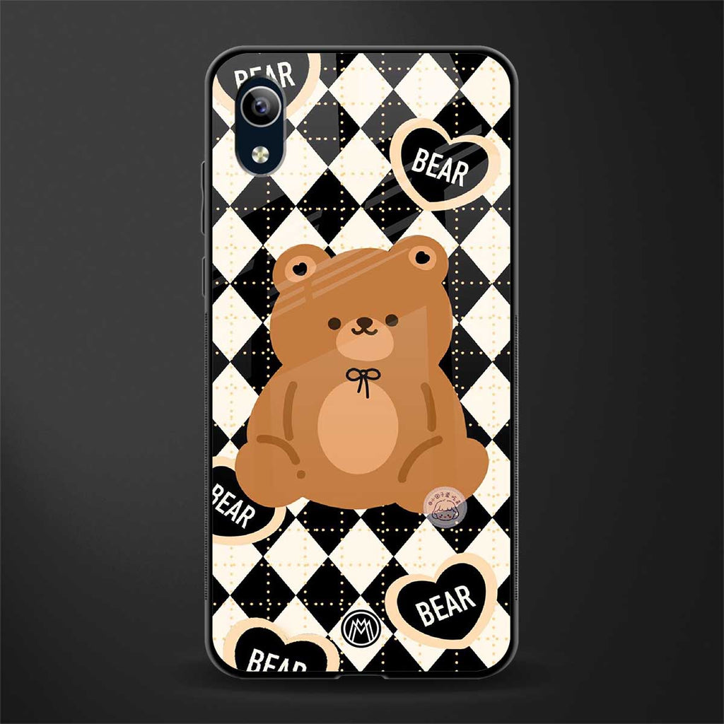 bear uniform pattern glass case for vivo y91i image