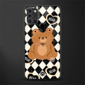 bear uniform pattern glass case for samsung galaxy a21s image