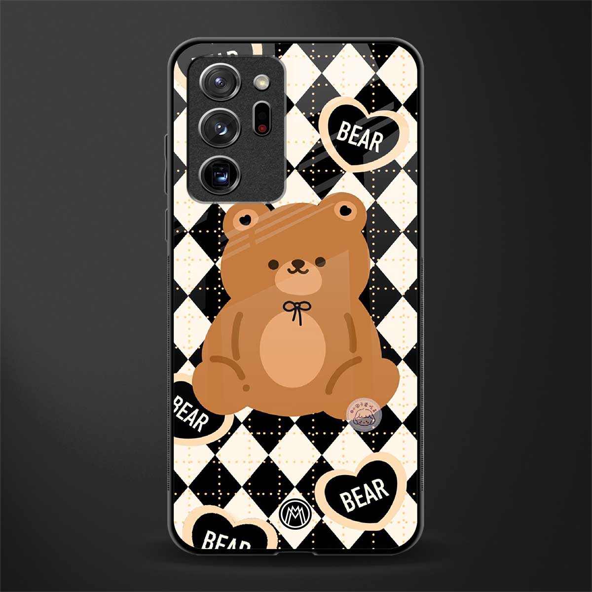 bear uniform pattern glass case for samsung galaxy note 20 ultra 5g image