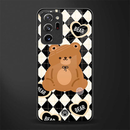 bear uniform pattern glass case for samsung galaxy note 20 ultra 5g image