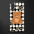 bear uniform pattern glass case for realme narzo 20 pro image