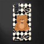 bear uniform pattern glass case for realme narzo 20 pro image