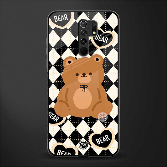 bear uniform pattern glass case for poco m2 reloaded image
