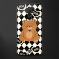 bear uniform pattern glass case for poco m2 image