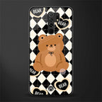 bear uniform pattern glass case for poco m2 image