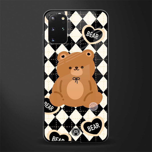bear uniform pattern glass case for samsung galaxy s20 plus image