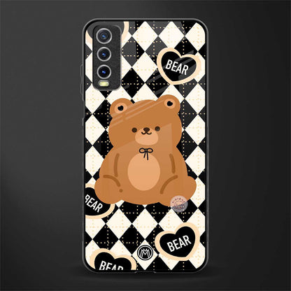 bear uniform pattern glass case for vivo y20svivo y20avivo y20g image